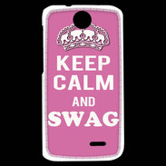 Coque HTC Desire 310 Keep Calm Swag Rose