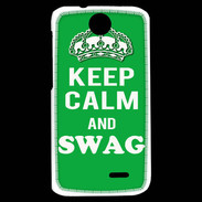 Coque HTC Desire 310 Keep Calm Swag Vert