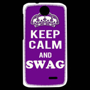 Coque HTC Desire 310 Keep Calm Swag Violet