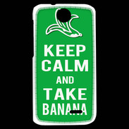 Coque HTC Desire 310 Keep Calm Take Banana Vert