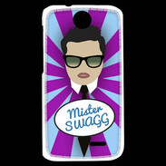 Coque HTC Desire 310 Mister Swag Brun
