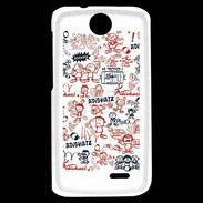 Coque HTC Desire 310 Adishatz All Over Rugby