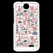 Coque HTC Desire 310 Adishatz All Over Rugby YM