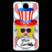 Coque HTC Desire 310 Miss USA Blonde