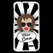 Coque HTC Desire 310 Miss Corse Chatain