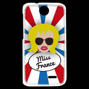 Coque HTC Desire 310 Miss France Blonde