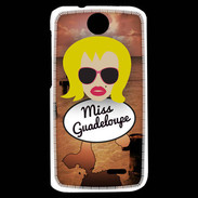Coque HTC Desire 310 Miss Guadeloupe Blonde