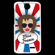 Coque HTC Desire 310 Miss France Chatain