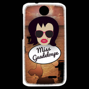 Coque HTC Desire 310 Miss Guadeloupe Brune