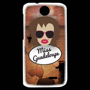 Coque HTC Desire 310 Miss Guadeloupe Chatain