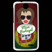 Coque HTC Desire 310 Miss Portugal Chatain