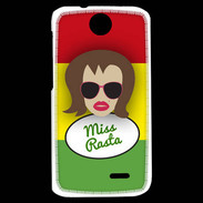 Coque HTC Desire 310 Miss Rasta Chatain