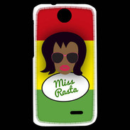 Coque HTC Desire 310 Miss Rasta Black