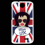 Coque HTC Desire 310 Miss UK Brune