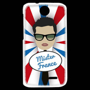 Coque HTC Desire 310 Mister France Brun