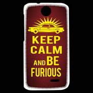 Coque HTC Desire 310 Keep Calm and Be Furious Rouge
