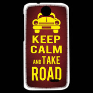 Coque HTC Desire 310 Keep Calm and Take o road 2 Rouge