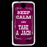 Coque HTC Desire 310 Keep Calm and Take Jack Rose