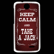 Coque HTC Desire 310 Keep Calm and Take Jack Rouge