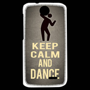 Coque HTC Desire 310 Keep Calm and Dance Gris