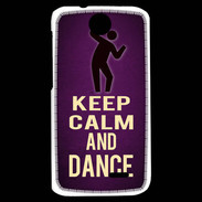 Coque HTC Desire 310 Keep Calm and Dance Violet