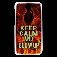 Coque HTC Desire 310 Keep Calm and Grenade Feu