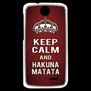 Coque HTC Desire 310 Keep Calm and Hakuna Matata Rouge
