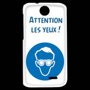 Coque HTC Desire 310 Attention les yeux PR