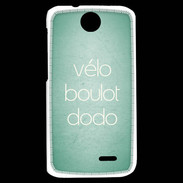 Coque HTC Desire 310 Vélo Boulot Dodo Vert ZG