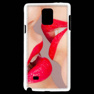 Coque Samsung Galaxy Note 4 Bouche sexy Lesbienne et rouge à lèvres gloss