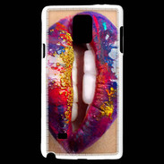 Coque Samsung Galaxy Note 4 Lèvres multicouleurs