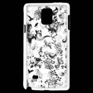 Coque Samsung Galaxy Note 4 Design Fleur Tribal