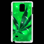 Coque Samsung Galaxy Note 4 Cannabis Effet bulle verte