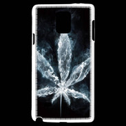 Coque Samsung Galaxy Note 4 Feuille de cannabis en fumée