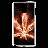 Coque Samsung Galaxy Note 4 Cannabis en feu