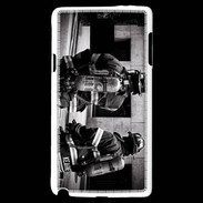 Coque Samsung Galaxy Note 4 Pompiers en noir et blanc