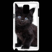 Coque Samsung Galaxy Note 4 Petit chaton noir