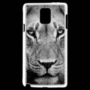 Coque Samsung Galaxy Note 4 Lion en noir et blanc