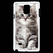Coque Samsung Galaxy Note 4 Chaton gris 