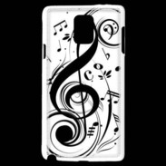 Coque Samsung Galaxy Note 4 Clé de sol