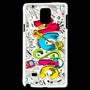 Coque Samsung Galaxy Note 4 Graffiti Musique