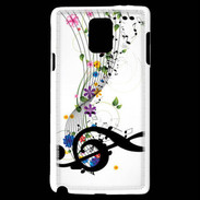 Coque Samsung Galaxy Note 4 Farandole de notes de musique 1