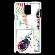 Coque Samsung Galaxy Note 4 Abstract musique