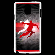 Coque Samsung Galaxy Note 4 Illustration Handball en noir et rouge