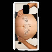 Coque Samsung Galaxy Note 4 Femme enceinte ventre 