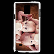 Coque Samsung Galaxy Note 4 Bébés avec biberons