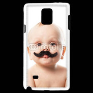 Coque Samsung Galaxy Note 4 Bébé avec moustache