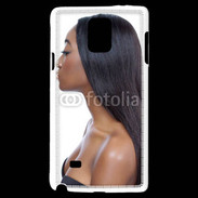 Coque Samsung Galaxy Note 4 Femme metisse noire 2