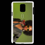 Coque Samsung Galaxy Note 4 Femme metisse noire 3