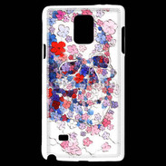 Coque Samsung Galaxy Note 4 Skull en fleurs